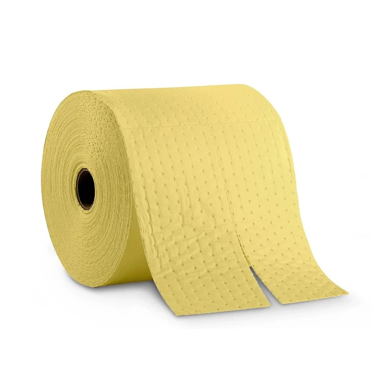 Yellow Chemical Spill Absorbent Roll suppliers
